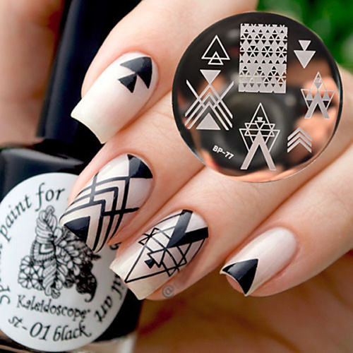 

1 pcs Stamping Plate Template nail art Manicure Pedicure Fashion Daily / Steel