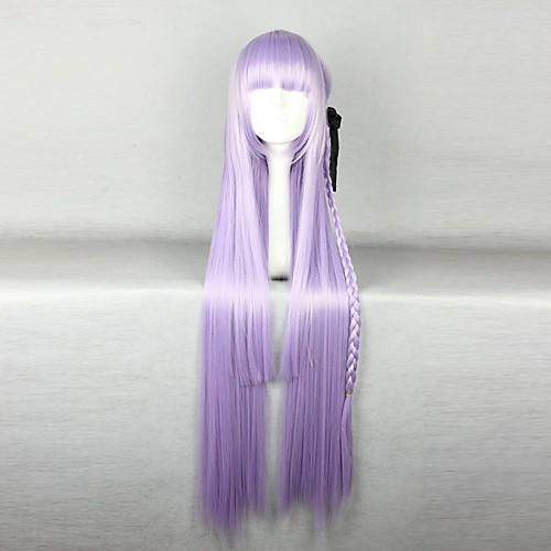 

Synthetic Wig Cosplay Wig Straight Straight Wig Purple Synthetic Hair Women's Braided Wig African Braids Purple hairjoy