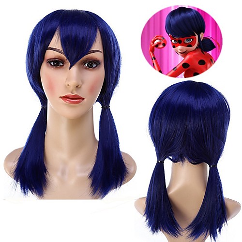 Miraculous Ladybug Movice Cosplay Chat Noir Blue Wig For Girl Party Lolita Or Daily Wearing Heat Resistant Halloween