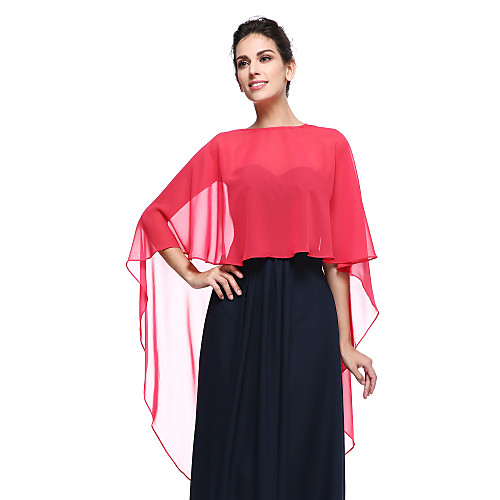 

Capes Chiffon Wedding / Party Evening Women's Wrap With