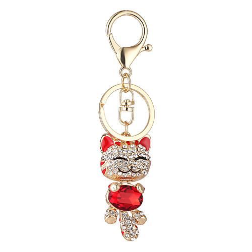 

Keychain Purple Red Pink Alloy Animal Design Cute Euramerican For