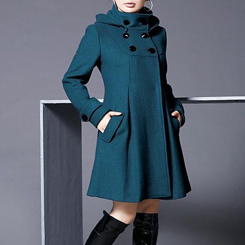 

Women's Coat Solid Colored Vintage Fall Coat Long Long Sleeve Faux Leather Coat Tops Black