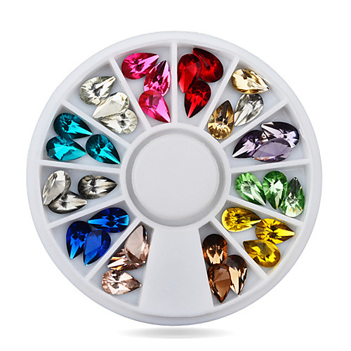 

1pcs drop water nail art decoration rhinestones 5x8mm