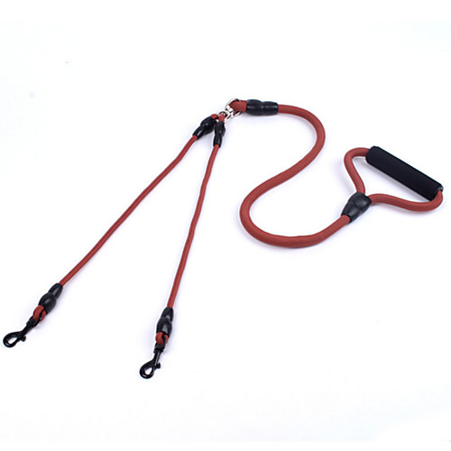 

Dog Leash Double Dog Leash Adjustable / Retractable Soft Casual Solid Colored Nylon Black Rainbow Black Purple Red