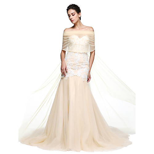 

Shawls Tulle Wedding / Party Evening Women's Wrap With