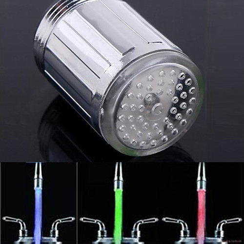 

LED Water Faucet Light Colorful Changing Glow Shower Head Kitchen Tap Aerators