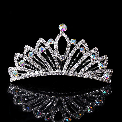 

Rhinestone Tiaras / Hair Combs / Headwear with Floral 1pc Wedding / Special Occasion / Casual Headpiece