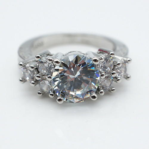 

Band Ring Silver Alloy 6 7 8 9 / Women's