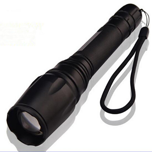 

LED Flashlights / Torch Waterproof Zoomable 1500 lm LED LED 1 Emitters 5 Mode with Battery and Charger Waterproof Zoomable Adjustable Focus Super Light High Power Camping / Hiking / Caving Everyday