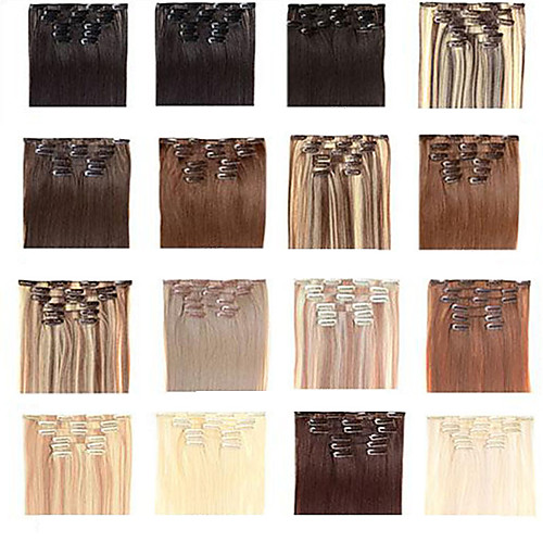 

Straight Synthetic Hair 22 inch Hair Extension Clip In Clip In / On Women's Daily