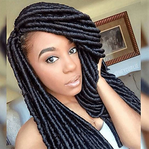 

Dreadlocks / Faux Locs Crochet Box Braids Kanekalon Hair Braiding Hair 24 roots / pack