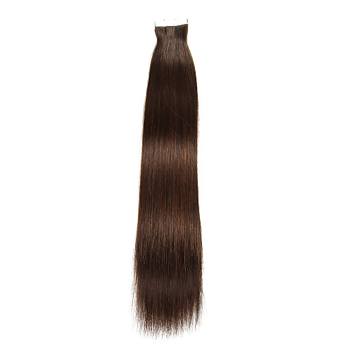 

10pcs lot 18inch tape in human hair extensions skin pu weft 40g 7 colors