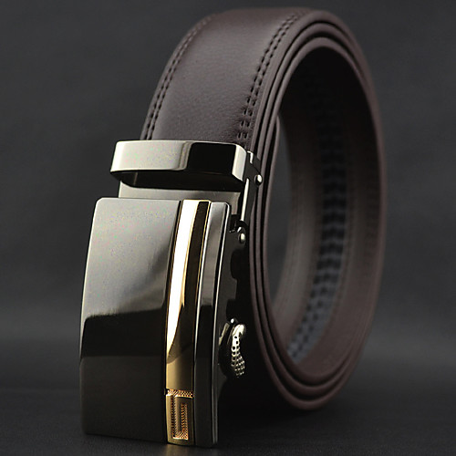 

Men's Luxury / Work / Casual Leather / Alloy Waist Belt - Solid Colored Stylish