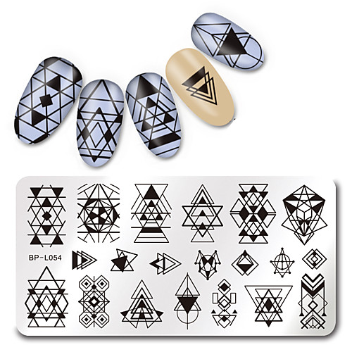 

1 pcs Stamping Plate Template nail art Manicure Pedicure Fashion Daily / Steel