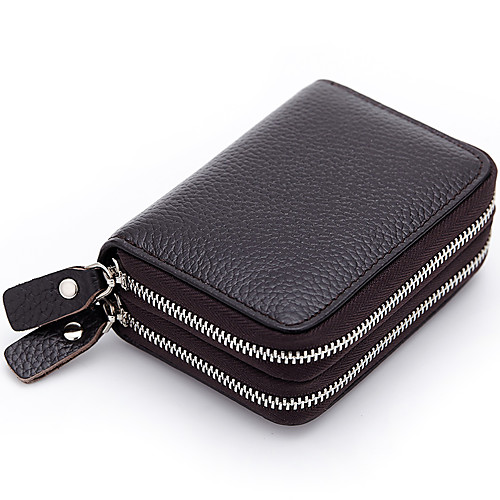 

Women's Bags Cowhide Card & ID Holder Wallet Solid Colored Wedding Event / Party Formal Bronze Light Brown Black Fuchsia