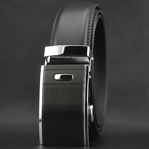 

Men's Work / Casual Leather / Alloy Waist Belt - Solid Colored