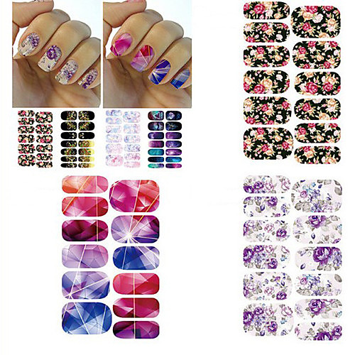 

1PCS Flower Water Transfer Stickers
