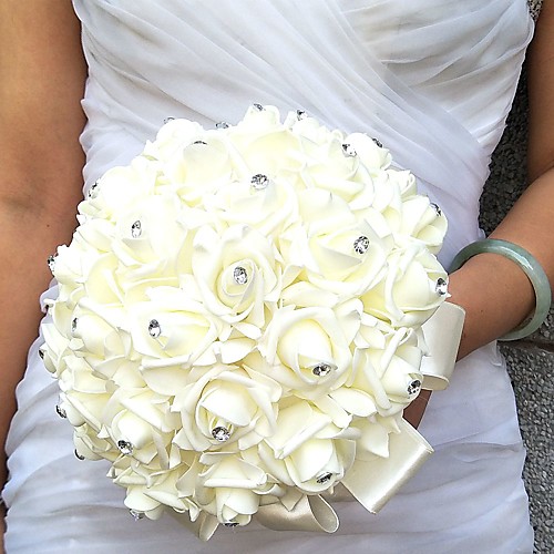 

Wedding Flowers Bouquets Wedding / Party / Evening Rhinestone / Foam / Satin 19.7(Approx.50cm)