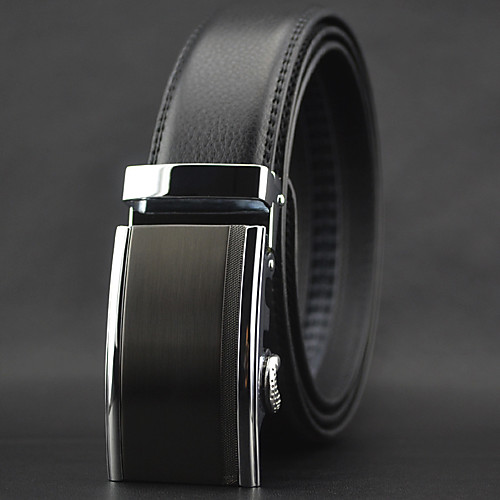 

Men's Work / Casual Leather / Alloy Waist Belt - Solid Colored
