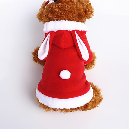 

Dog Costume Hoodie Puppy Clothes Animal Cosplay Winter Dog Clothes Puppy Clothes Dog Outfits Red Pink Costume for Girl and Boy Dog Flannel Fabric Cotton XS S M L XL XXL