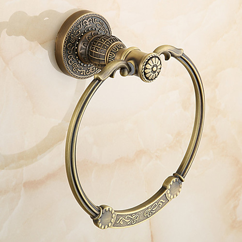 

Towel Bar Antique Brass 1 pc - Hotel bath towel ring