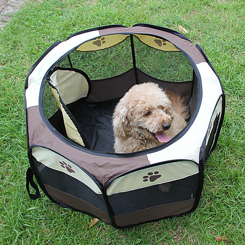 

Cat Dog Kennel & Crate Pet Playpen Dog Cage Portable Folding Foldable Water Resistant Cartoon Nylon Yellow Red Blue