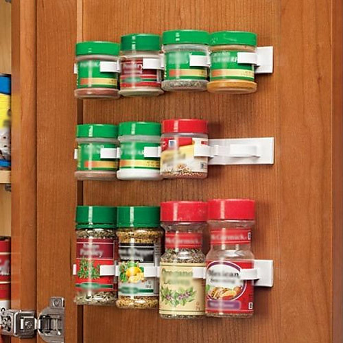 

Kitchen Bottle Spice Organizer Rack Cabinet Door Spice Clips 20-Clip Set