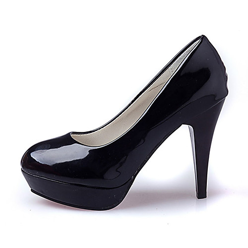

Women's Heels Stiletto Heel Round Toe PU Comfort Walking Shoes Spring / Fall Almond / Red / White / Wedding / Party & Evening / Dress / Party & Evening / EU41