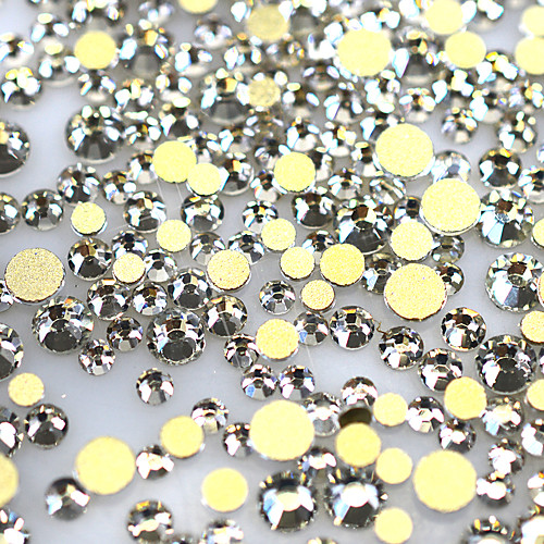 

1440pcs pack 3d ss3 ss16 nail art rhinestones claer flat back glass stones nail decoration tool nail accessory