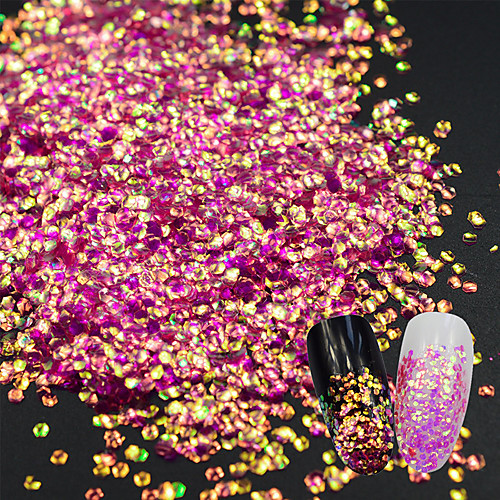 

fish dragon scales sequins laser nail decorations