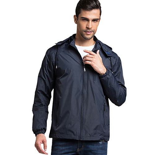 

Men's Hiking Jacket Outdoor Waterproof Sunscreen UV Resistant Breathable Windbreaker Top Hunting Fishing Equestrian Black Royal Blue Coffee M L XL XXL XXXL / Ultraviolet Resistant
