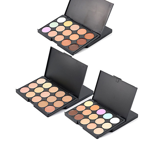 

3 Colors Makeup Set Pressed powder Concealer / Contour Wet / Combination Moisture / Concealer / Natural Face # Natural Makeup Cosmetic