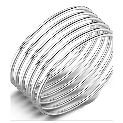

Women's Bracelet Bangles Ladies Natural Sterling Silver Bracelet Jewelry Silver For Birthday Gift Valentine