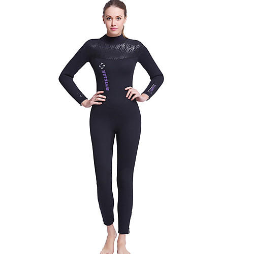 

Dive&Sail Women's Full Wetsuit Thick 5mm Neoprene Diving Suit Clothing Suit Thermal / Warm Waterproof UV Sun Protection Long Sleeve Swimming Diving Surfing Spring Summer Fall / Breathable / Quick Dry