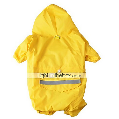 

Dog Hoodie Rain Coat Dog Clothes Warm Camouflage Color Yellow Red Costume Fabric Solid Colored Waterproof Sports XS S M L XL XXL