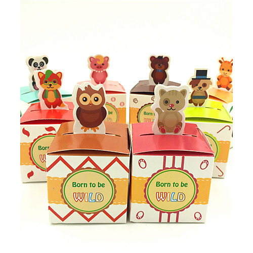 

Cubic Card Paper Favor Holder with Pattern Favor Boxes - 50
