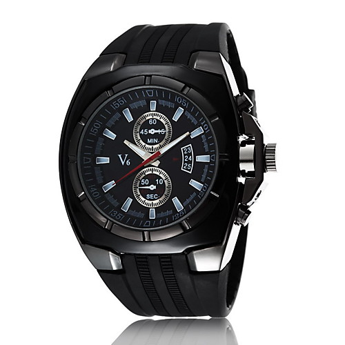

Men's Sport Watch Military Watch Quartz Genuine Leather Multi-Colored 30 m Water Resistant / Waterproof Calendar / date / day Analog Classic Casual Fashion Dress Watch - Black / Silver Rose Gold