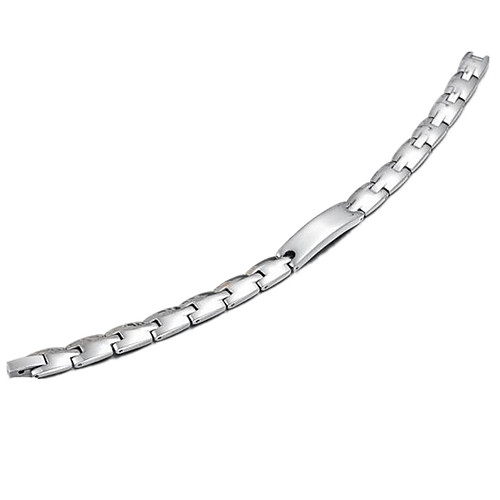 

Men's Women's Chain Bracelet Steel Bracelet Jewelry Silver For Casual