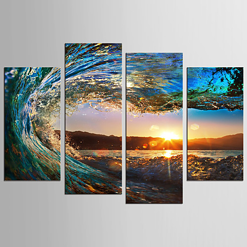 

Print Rolled Canvas Prints - Landscape Still Life Classic Modern Four Panels Art Prints