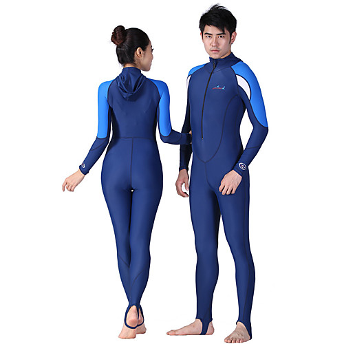 

Dive&Sail Women's Rash Guard Dive Skin Suit 1mm Elastane Swimwear Diving Suit Thermal Warm Waterproof UV Sun Protection Long Sleeve Swimming Diving Surfing Patchwork Summer Fall / Breathable