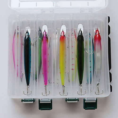 

10 pcs Hard Bait Fishing Lures Hard Bait Multifunction Floating Sinking Bass Trout Pike Bait Casting Other General Fishing Hard Plastic