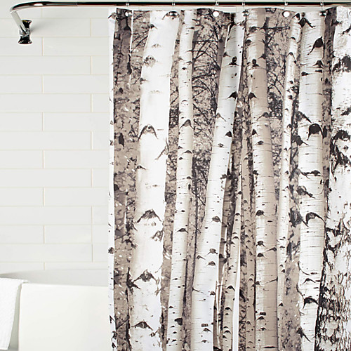 

Shower Curtains Neoclassical Polyester Floral / Botanical Machine Made