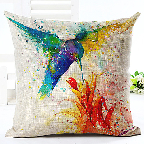 

Cushion Cover 1PC Faux Linen Soft Decorative Square Throw Pillow Cover Cushion Case Pillowcase for Sofa Bedroom Superior Quality Mashine Washable Pack of 1 Outdoor Cushion for Sofa Couch Bed Chair