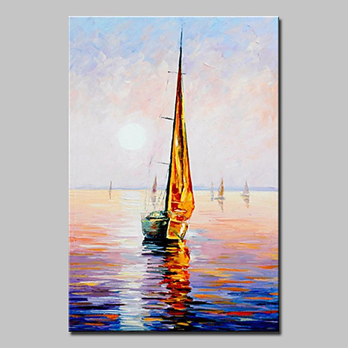 

Oil Painting Hand Painted - Landscape Modern European Style Stretched Canvas
