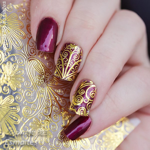 

1 sheet embossed flower 3d nail stickers blooming 3d nail art stickers decals