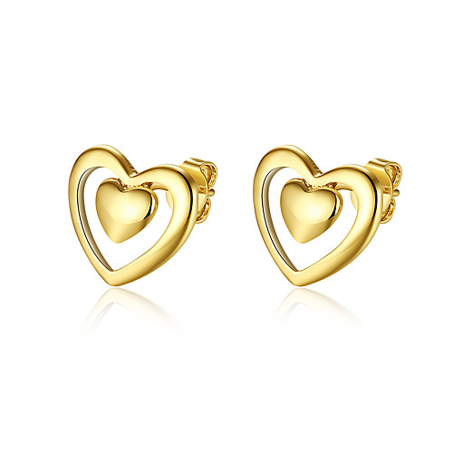 

Women's AAA Cubic Zirconia Stud Earrings Zircon Silver Plated Gold Plated Earrings Jewelry Gold / Silver / Rose For Daily Casual / Rose Gold Plated / Rose Gold Plated