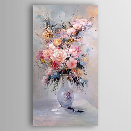 

Oil Painting Hand Painted - Floral / Botanical Modern Stretched Canvas