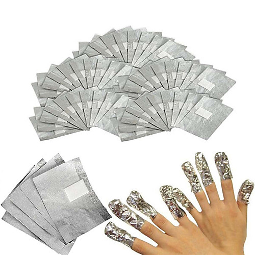

50Pcs/Lot Aluminium Foil Nail Art Soak Off Acrylic Gel Polish Nail Removal Wraps Remover Makeup Tool
