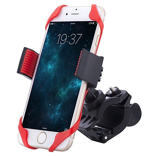 

HiUmi Bike Phone Mount Adjustable Portable Non-Skid 360°Rolling / Rotatable Durable For Road Bike Mountain Bike MTB BMX TT Folding Bike Cycling Bicycle Rubber ABS Red 1 pcs