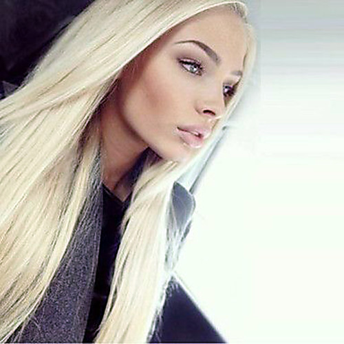 

Synthetic Lace Front Wig Straight Kardashian Straight Lace Front Wig Blonde Long Light Blonde Synthetic Hair Women's Natural Hairline Middle Part Blonde